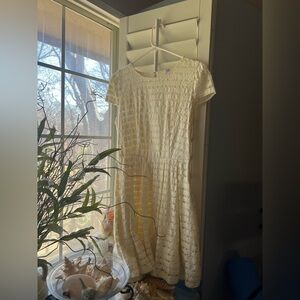 White Bridal Mini Dress - Small